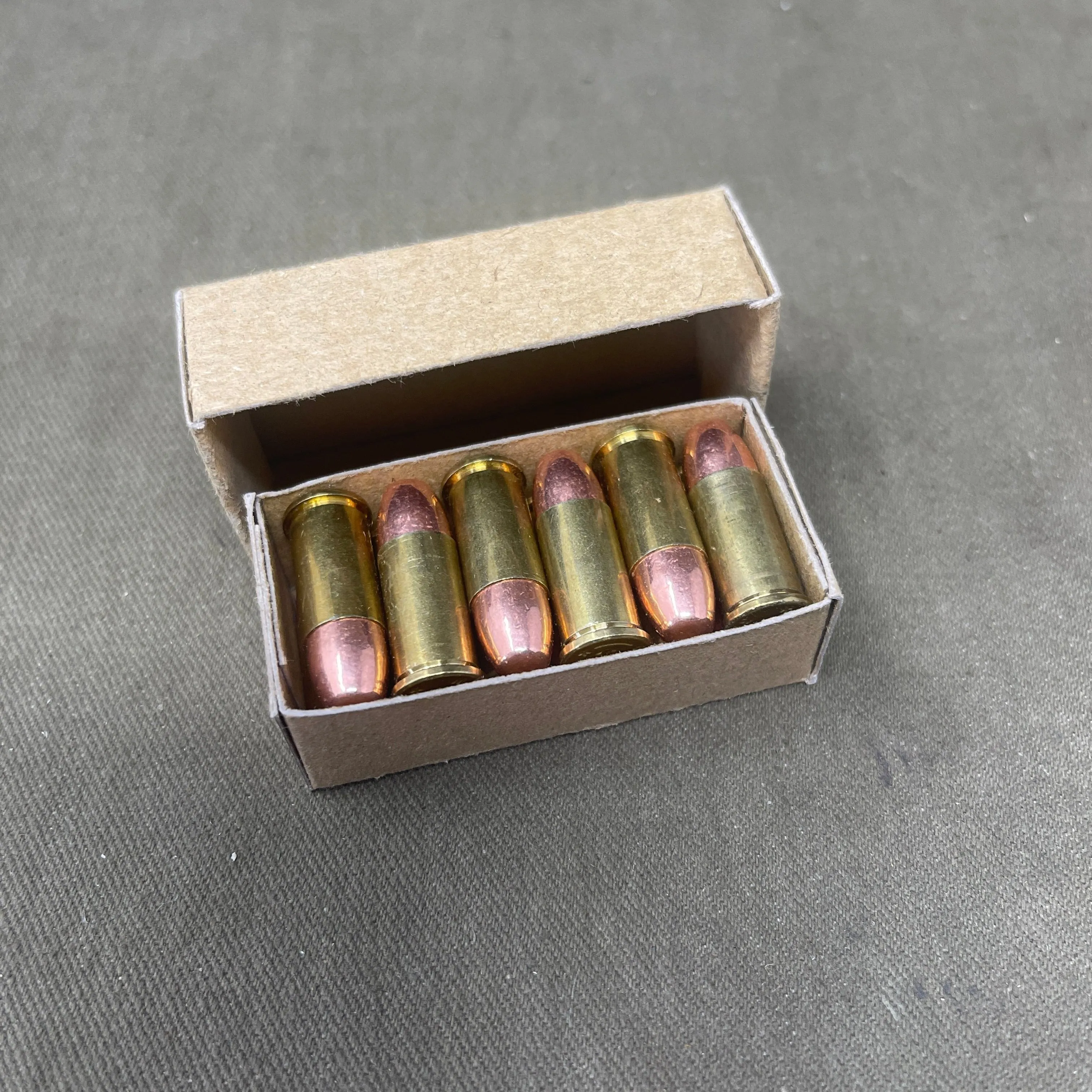 12 x .380 INERT British Webley Revolver Brass Cartridges Boxed