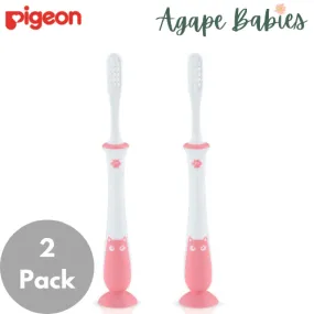 [2-Pack] Pigeon Training Toothbrush Lesson 4 - Pink