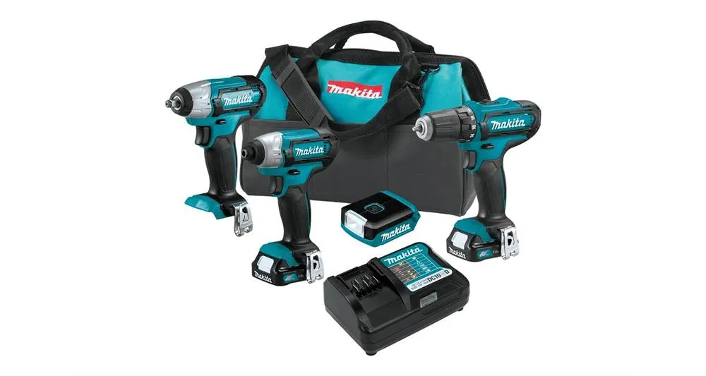 2020 Makita 12V max CXT® 4-Pc. Combo Kit (CT410)