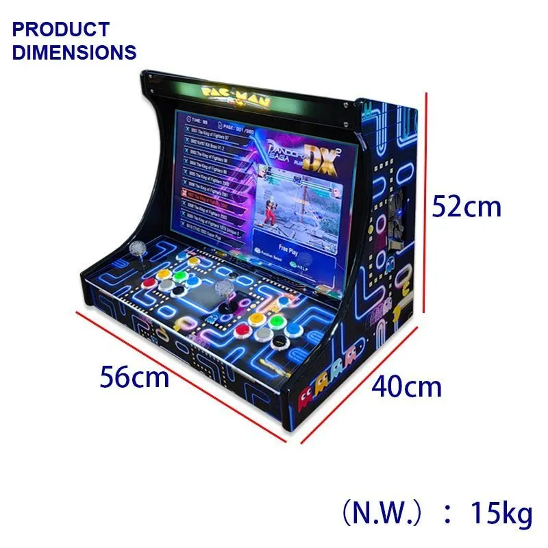 2024 Pandora's Game Box 22 inch Display 10000 Games IN 1 Mini Arcade Bartops