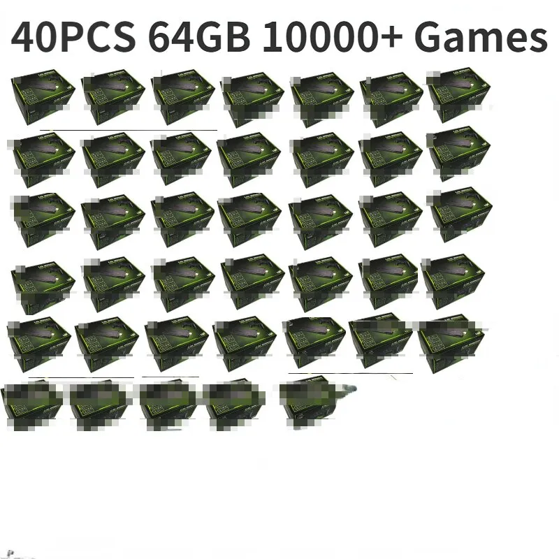 2pcs 3pcs 4pcs 20pcs 28pcs 30pcs 32pcs 60pcs Video Game Console 64G Built-in 10000 Games For VIP Clients