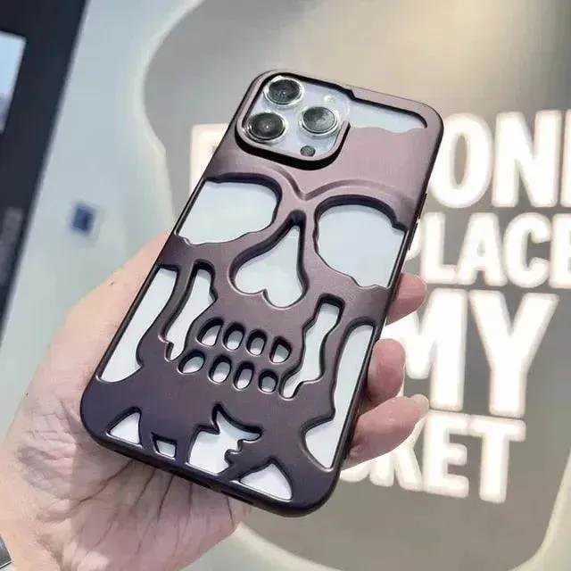 3D Hollow Skull Phone Case (For iPhones)