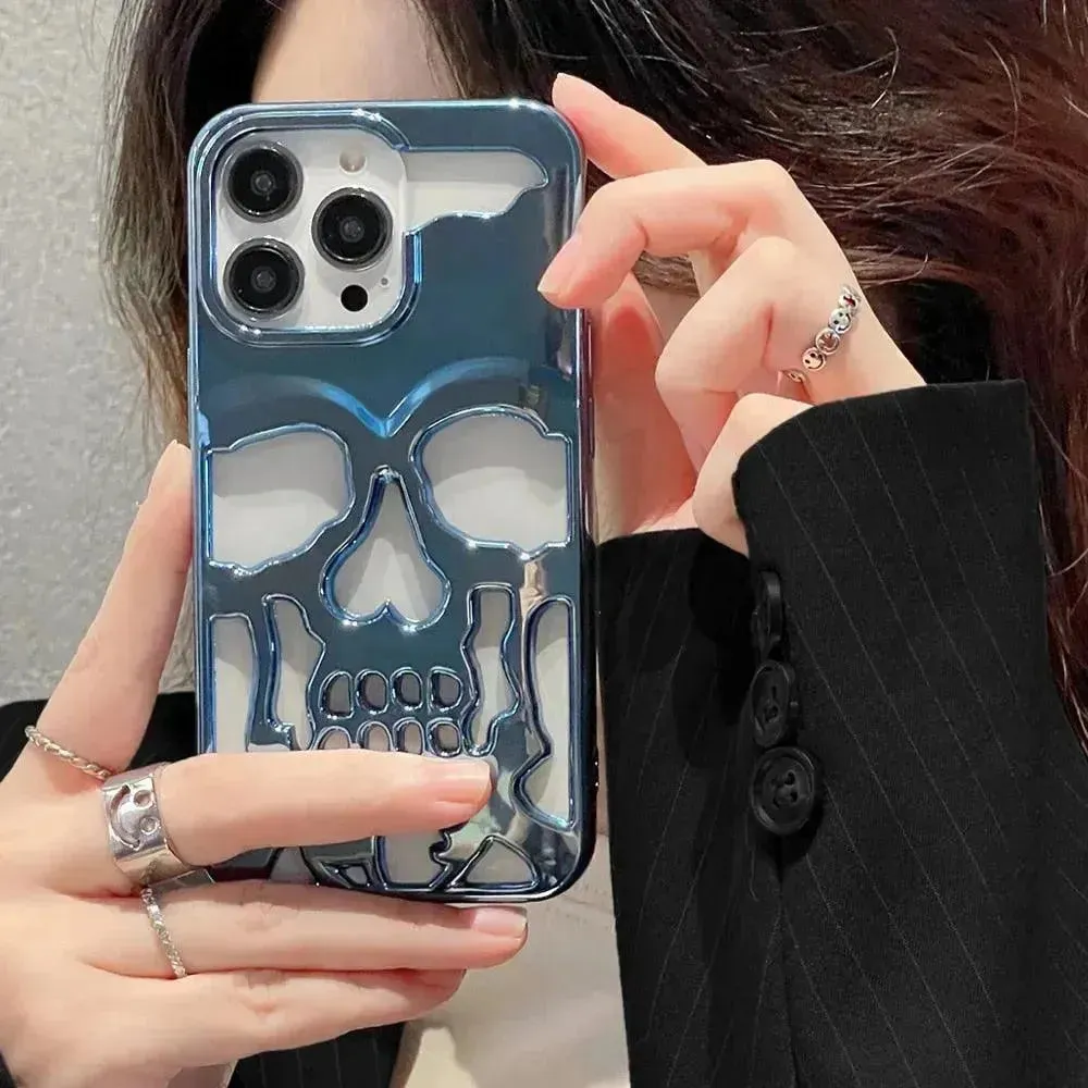 3D Hollow Skull Phone Case (For iPhones)