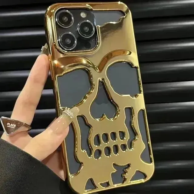 3D Hollow Skull Phone Case (For iPhones)