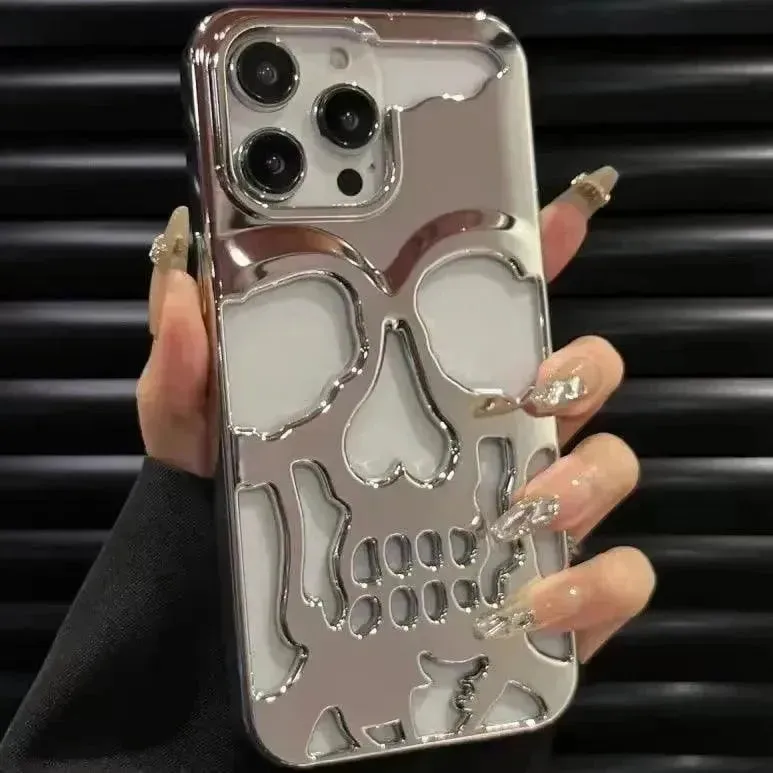 3D Hollow Skull Phone Case (For iPhones)