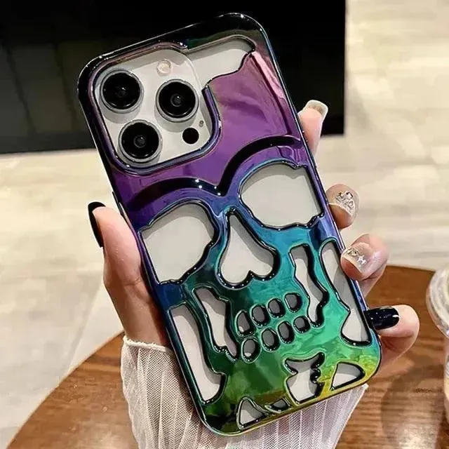 3D Hollow Skull Phone Case (For iPhones)