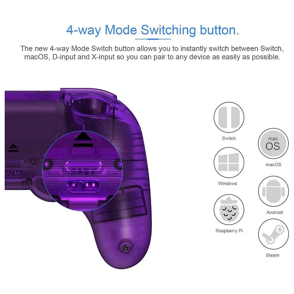 8Bitdo Pro 2 Special Edition Bluetooth Controller: For Switch, PC, macOS, Android, Steam, Raspberry Pi