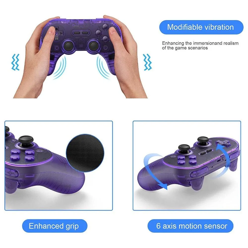 8Bitdo Pro 2 Special Edition Bluetooth Controller: For Switch, PC, macOS, Android, Steam, Raspberry Pi