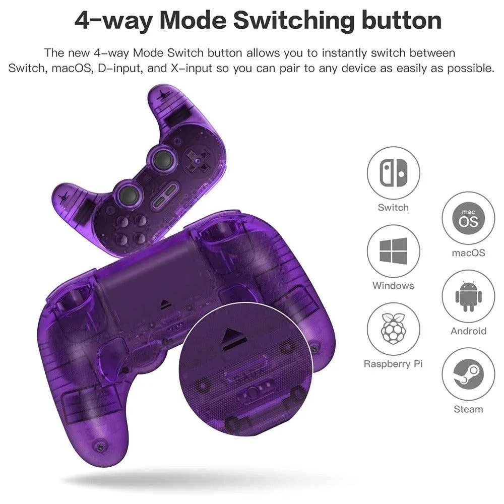 8Bitdo Pro 2 Special Edition Bluetooth Controller: For Switch, PC, macOS, Android, Steam, Raspberry Pi