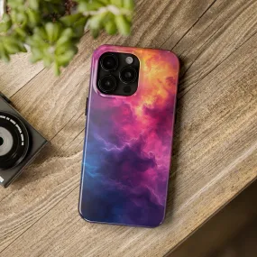 Abstract Art Colorful Nebula Design Phone Case- Lightweight, Impact Resistant Cover for iPhone 6, 6s, 12, 13, 14, 15