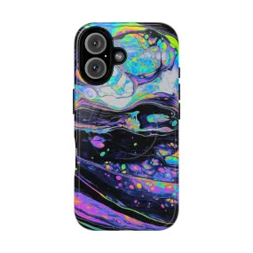 Abstract Art Phone Case with Colorful Marble Effect