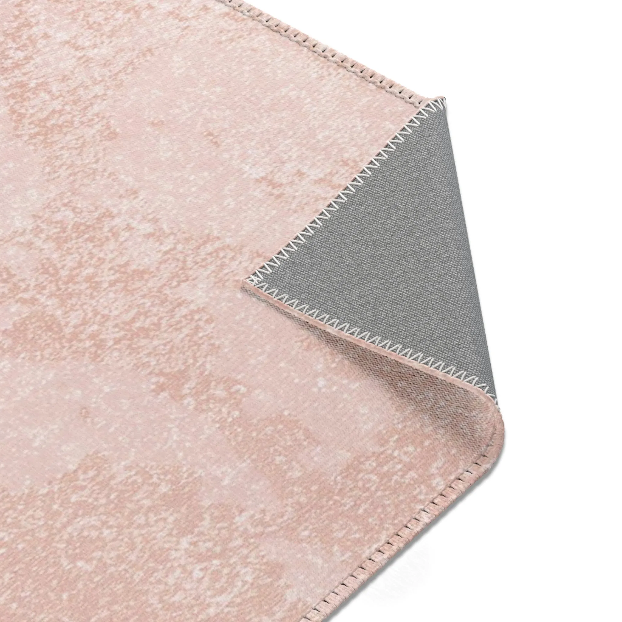 Abstract Boho Rectangle Area Rug | Modern Blush Pink, Wine Mauve