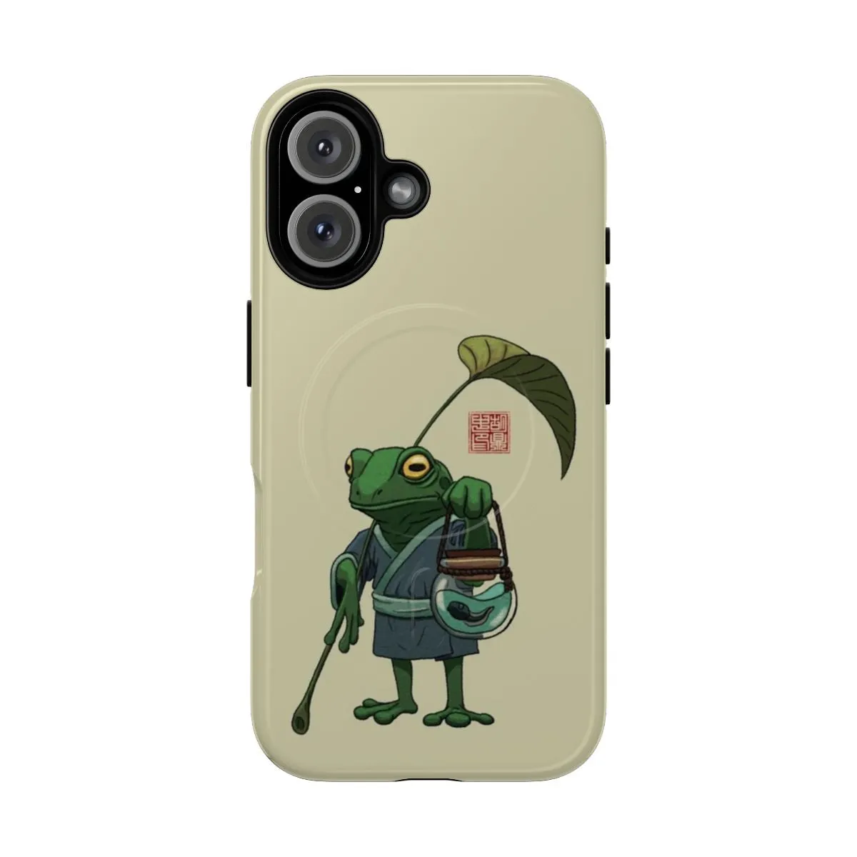 Adorable Frog and Tadpole Magnetic Phone Case