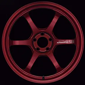 Advan R6 18x12.0  25 5-114.3 Racing Candy Red Wheel