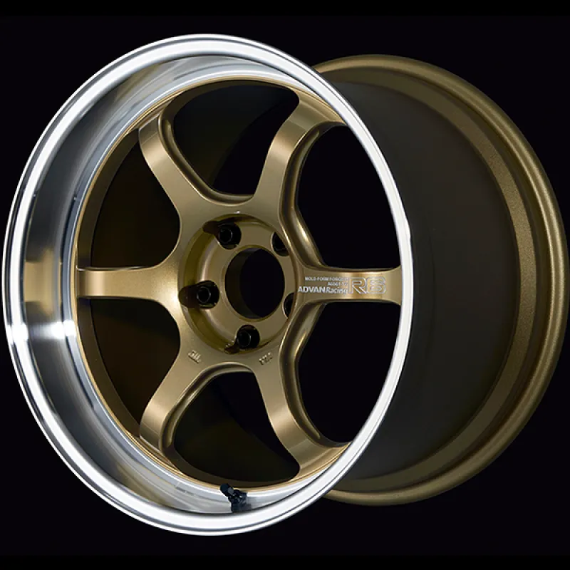 Advan R6 18x9.5  05 5-114.3 Machining & Racing Brass Gold Wheel