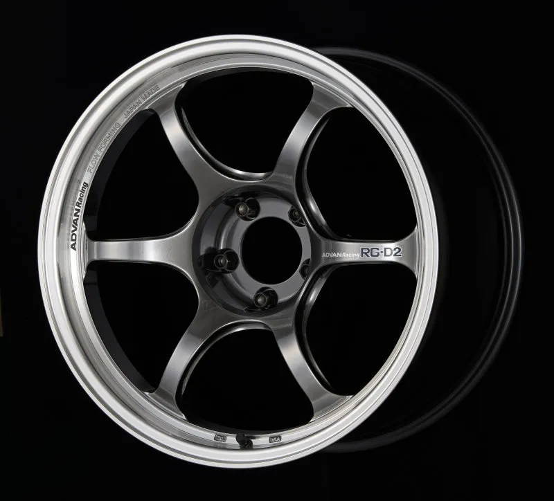 Advan RG-D2 17x9.0  62 5-114.3 Machining & Racing Hyper Black Wheel