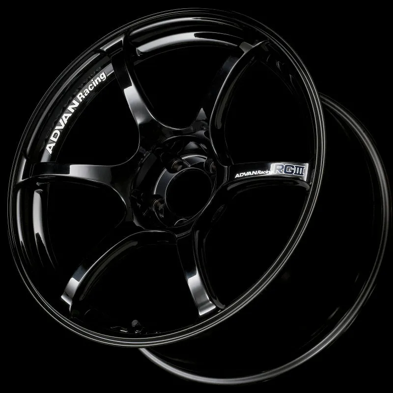 Advan RGIII 18x8.0  37 5-114.3 Racing Gloss Black Wheel