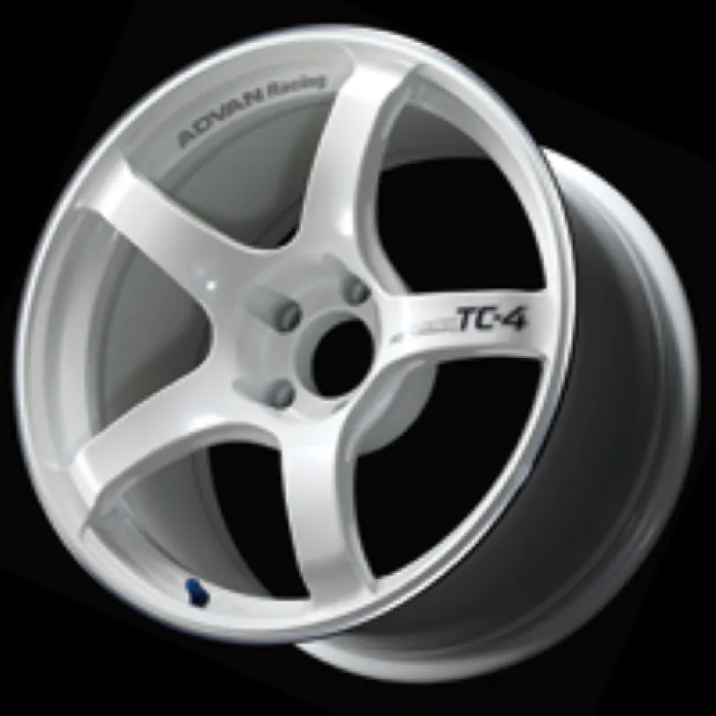 Advan TC4 17x8.0  35 4-100 Racing White Metallic & Ring Wheel