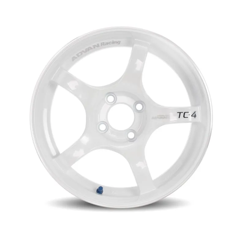 Advan TC4 18x10  25 5-114.3 Racing White and Ring Wheel