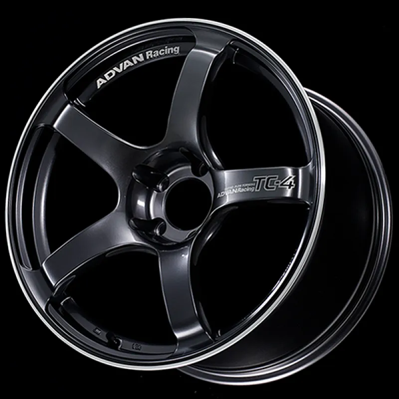 Advan TC4 18x7.5  50 5-100 Racing Gun Metallic & Ring Wheel