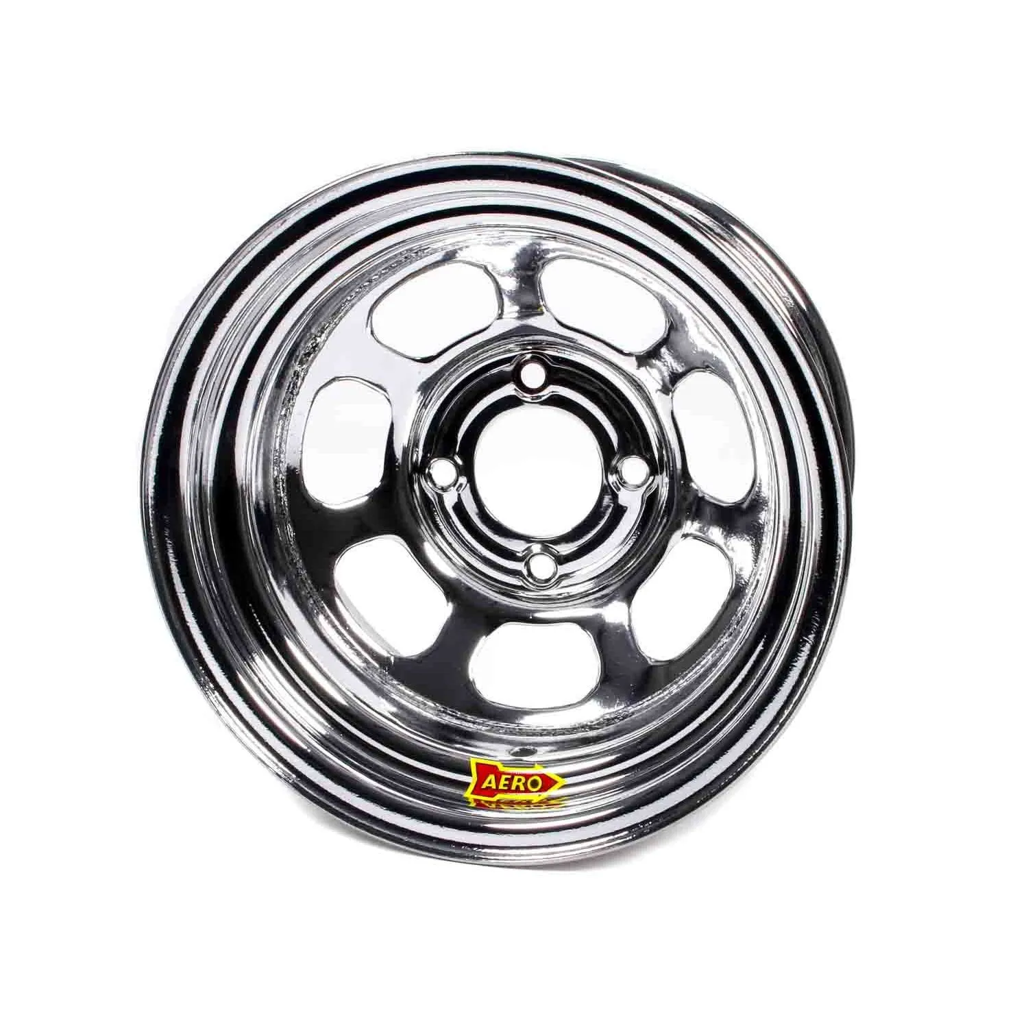 Aero 30 Series Roll Formed Wheel - Chrome - 13" x 8" - 2" Offset - 4 x 4.25" Bolt Circle - 16 lbs.