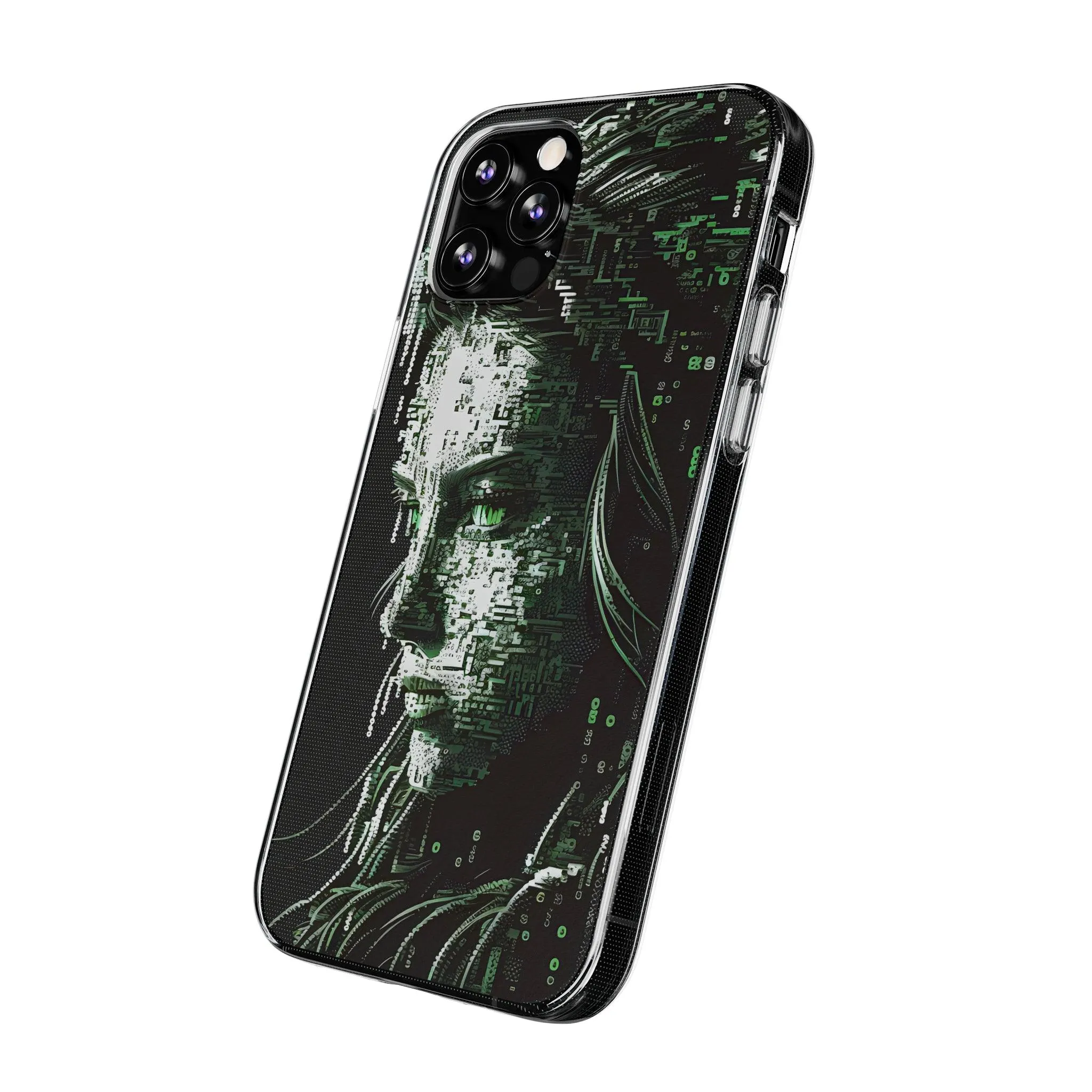 AI Girl Transparent Soft Phone Case for Samsung or Iphone