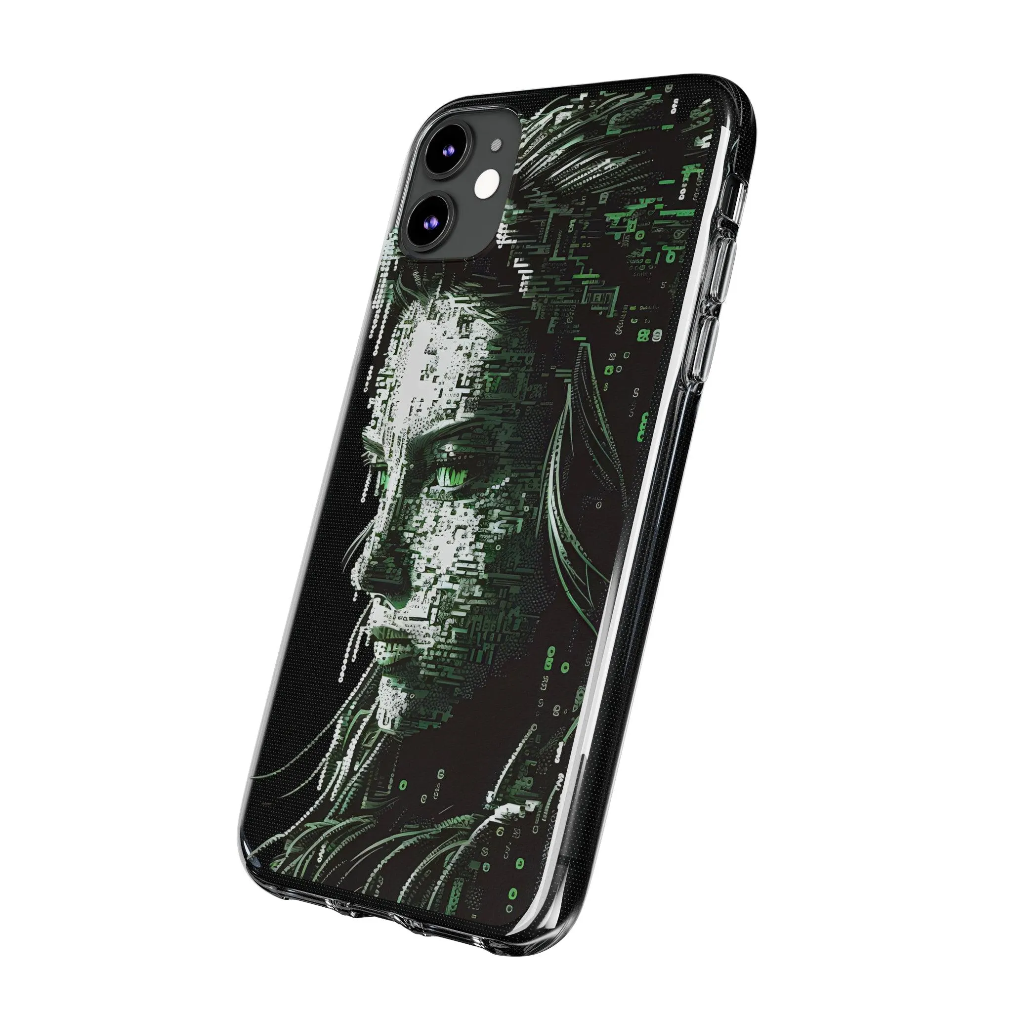 AI Girl Transparent Soft Phone Case for Samsung or Iphone