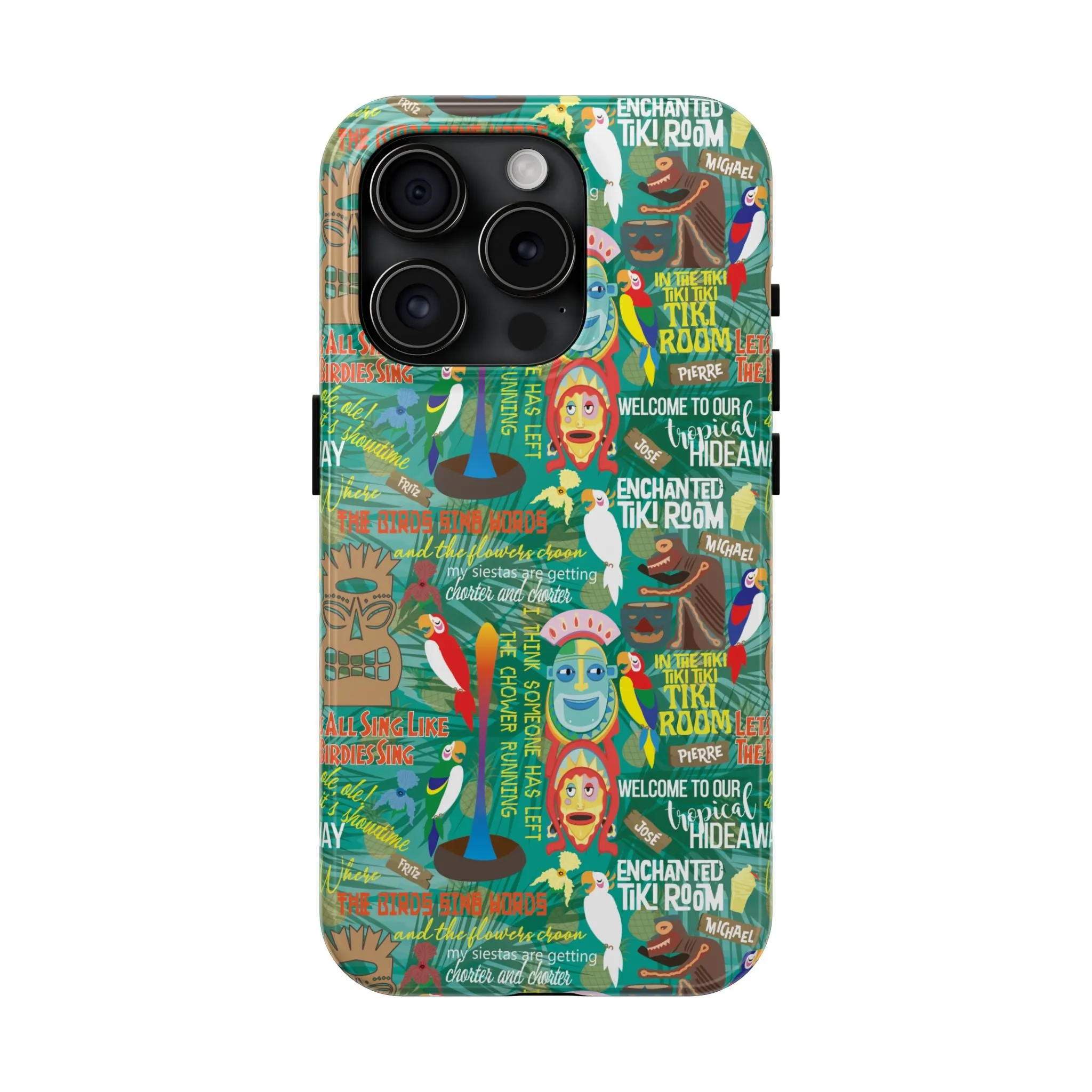 Aloha Tiki Room Phone Case Gift Inspired Fan Art Movie Ride Quotes Jose