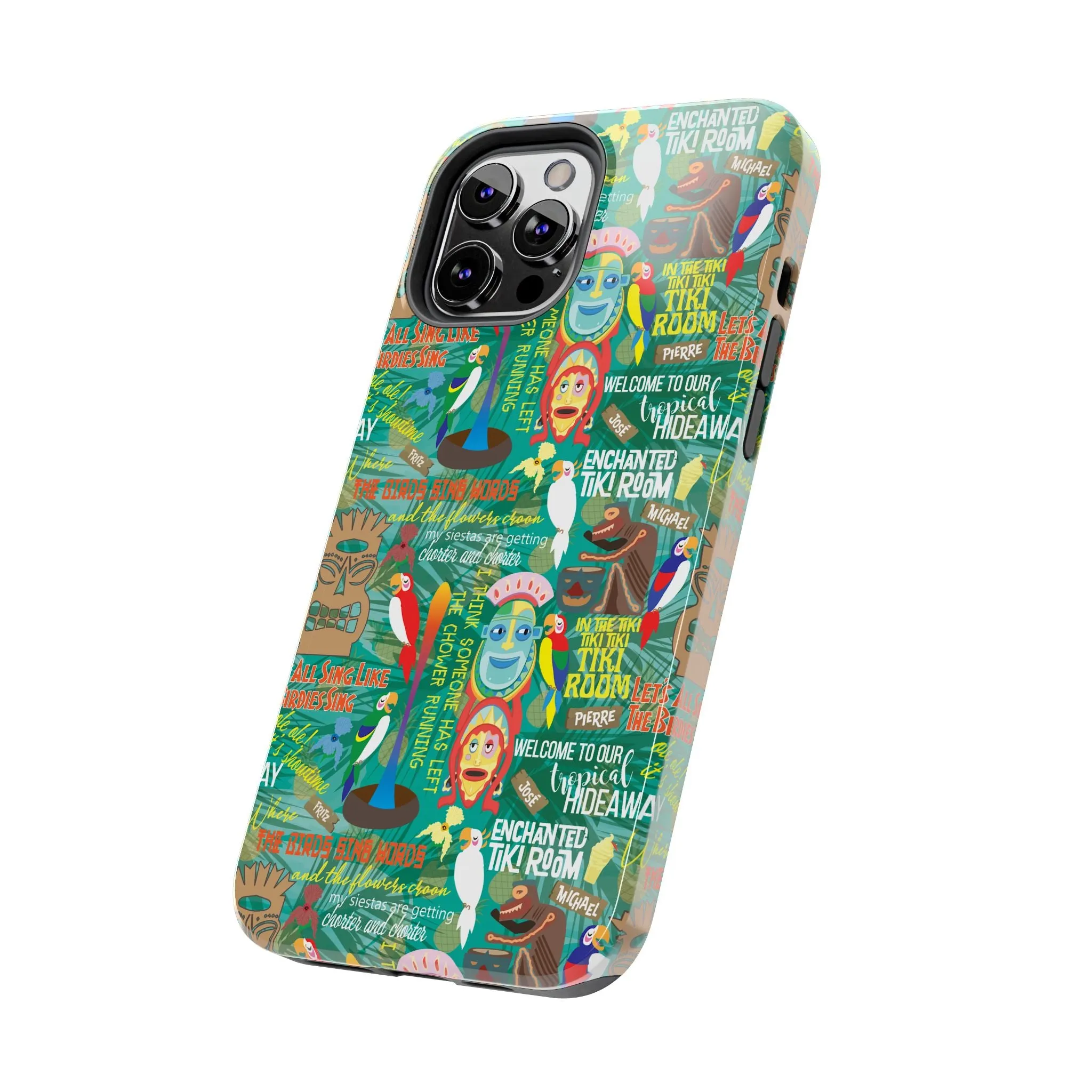 Aloha Tiki Room Phone Case Gift Inspired Fan Art Movie Ride Quotes Jose