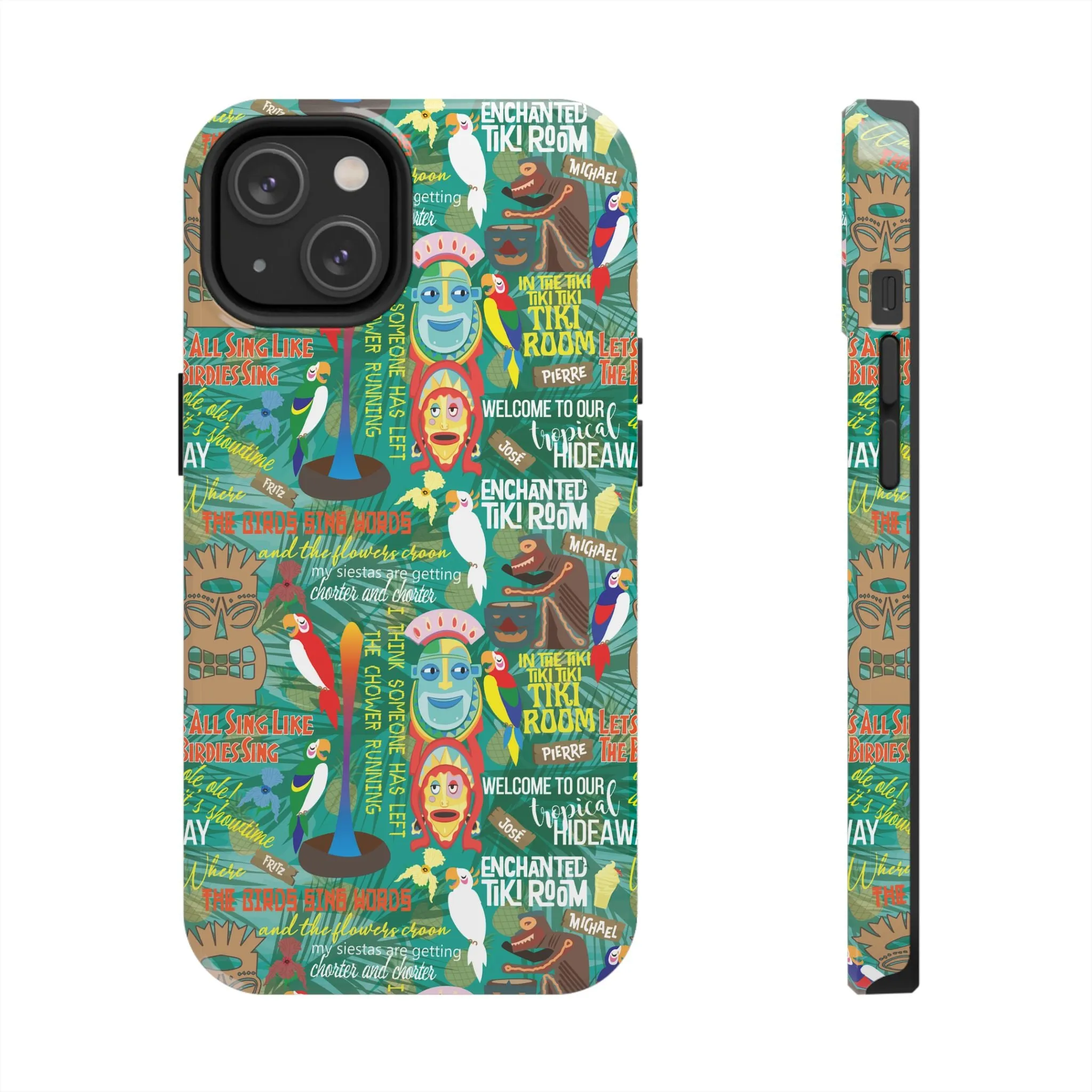 Aloha Tiki Room Phone Case Gift Inspired Fan Art Movie Ride Quotes Jose