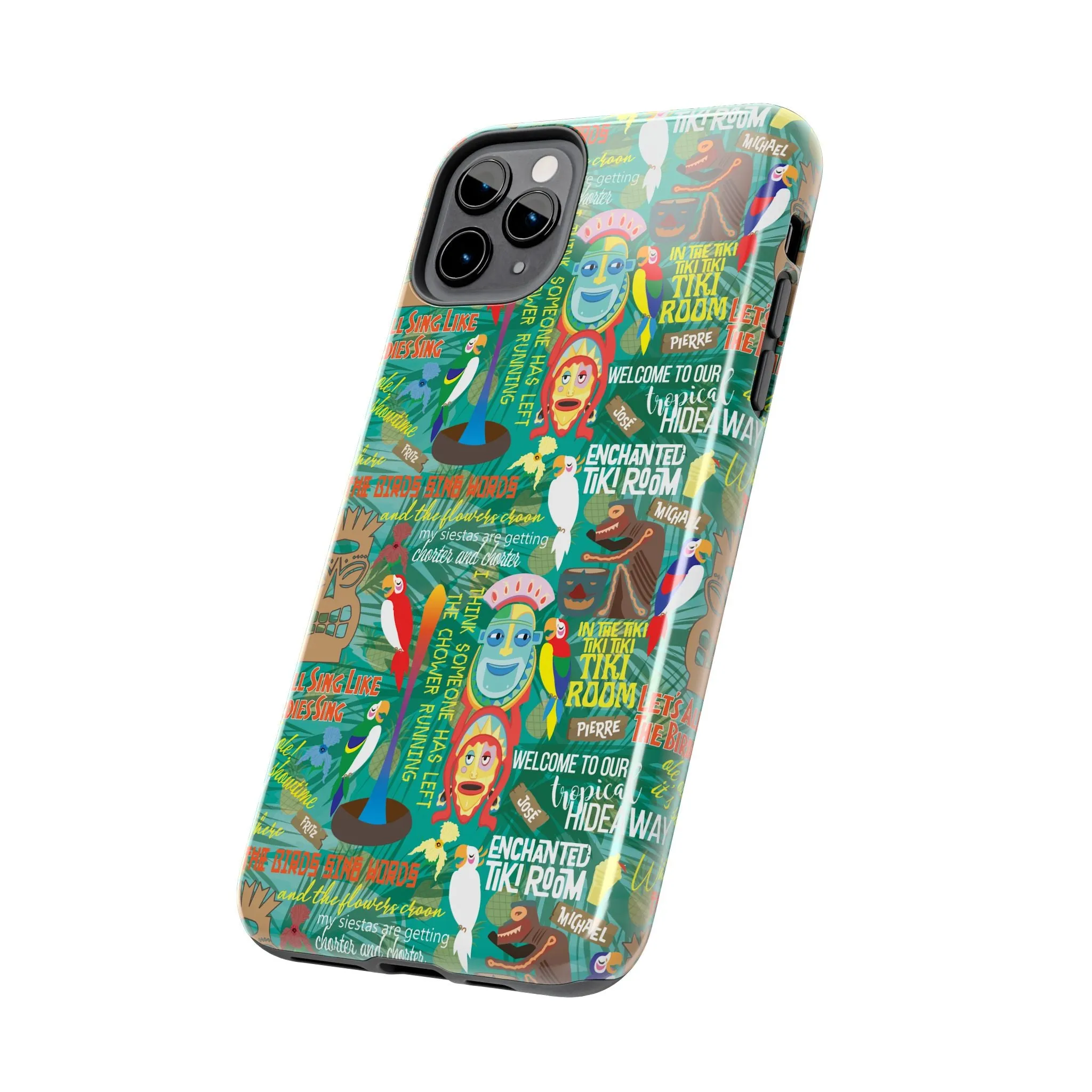 Aloha Tiki Room Phone Case Gift Inspired Fan Art Movie Ride Quotes Jose