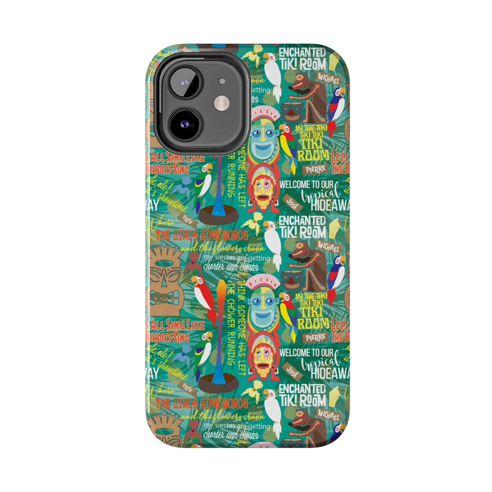 Aloha Tiki Room Phone Case Gift Inspired Fan Art Movie Ride Quotes Jose