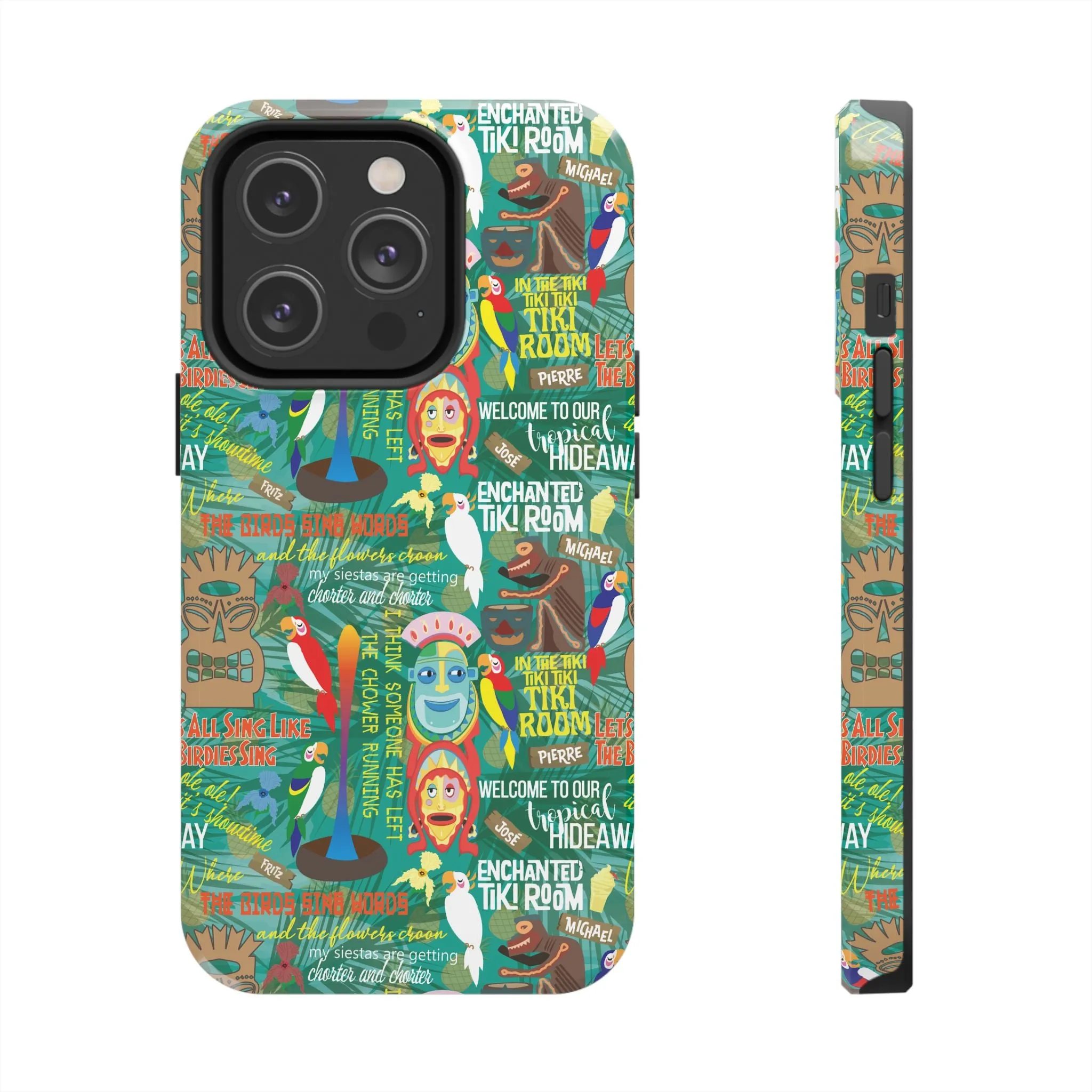 Aloha Tiki Room Phone Case Gift Inspired Fan Art Movie Ride Quotes Jose