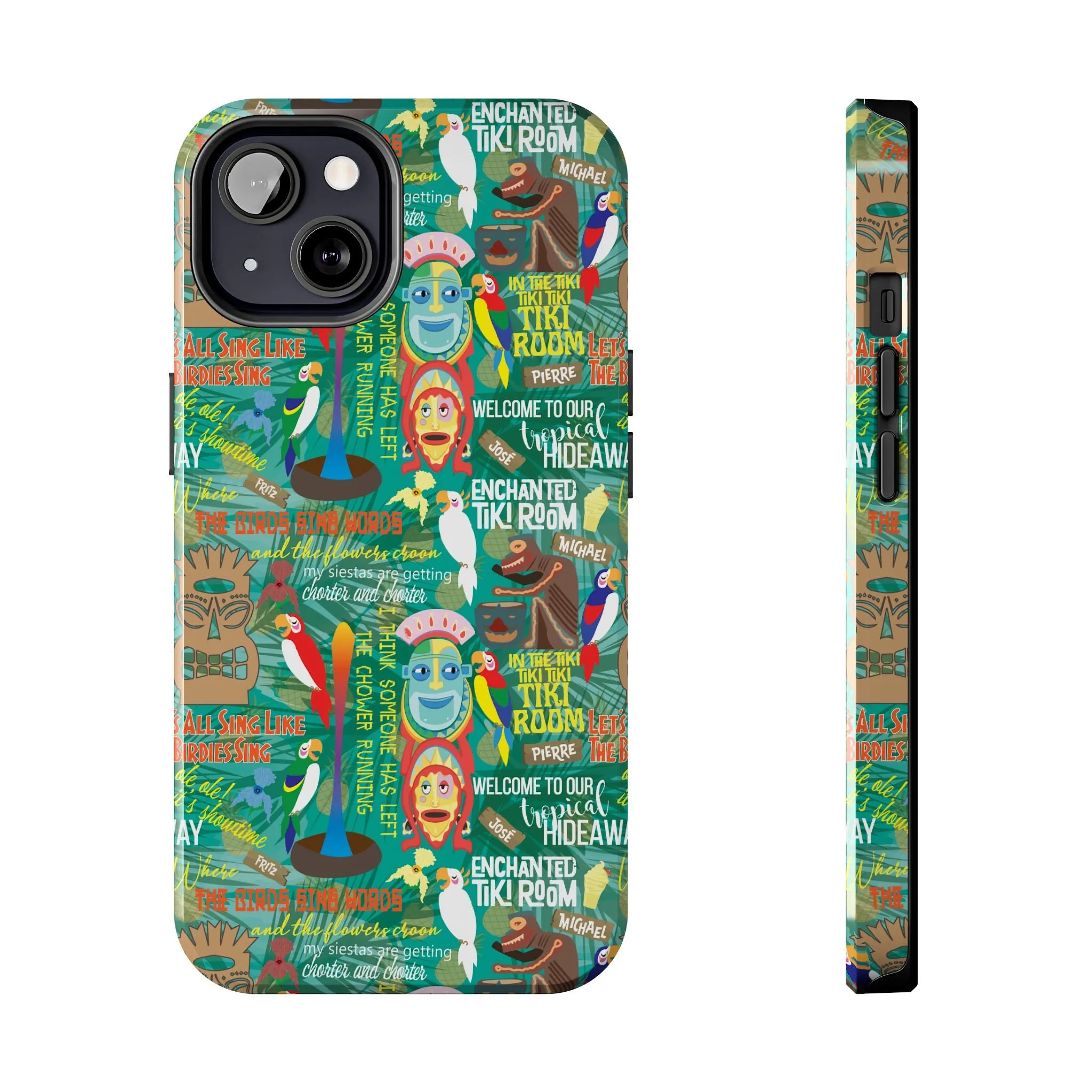 Aloha Tiki Room Phone Case Gift Inspired Fan Art Movie Ride Quotes Jose