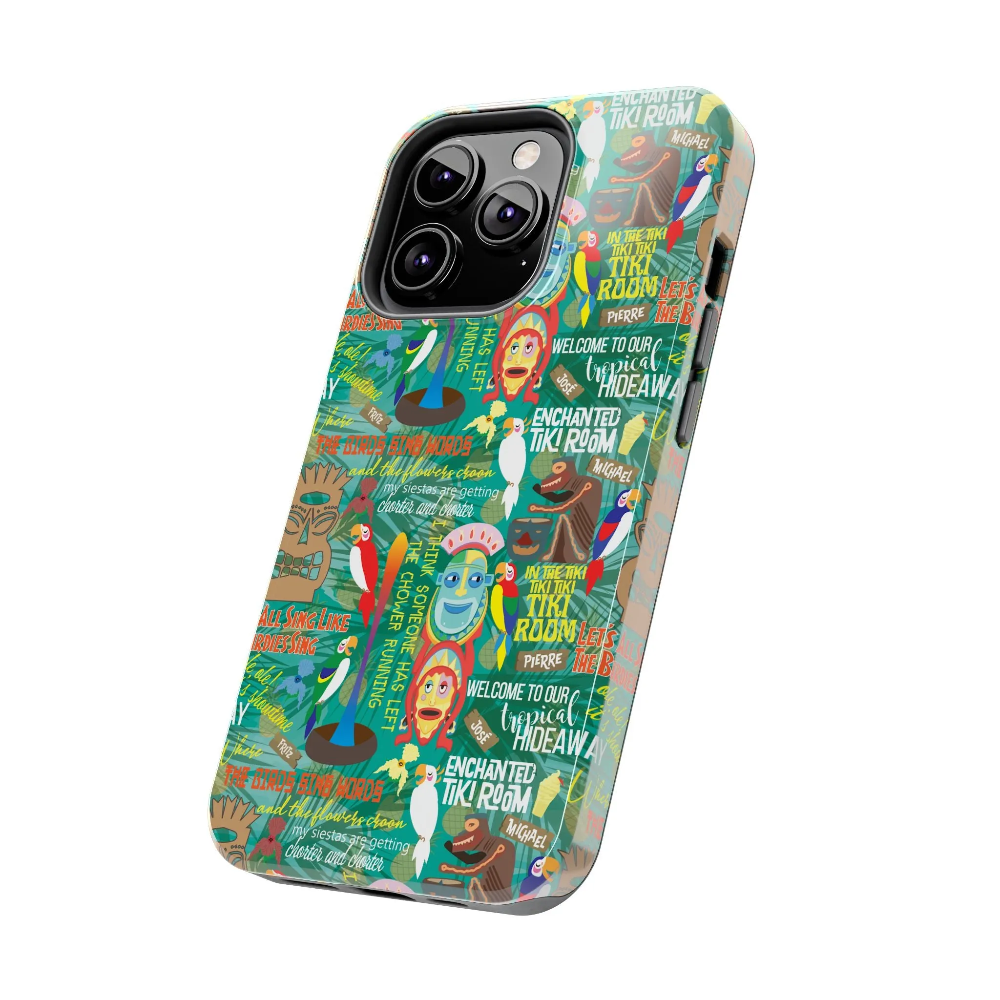 Aloha Tiki Room Phone Case Gift Inspired Fan Art Movie Ride Quotes Jose