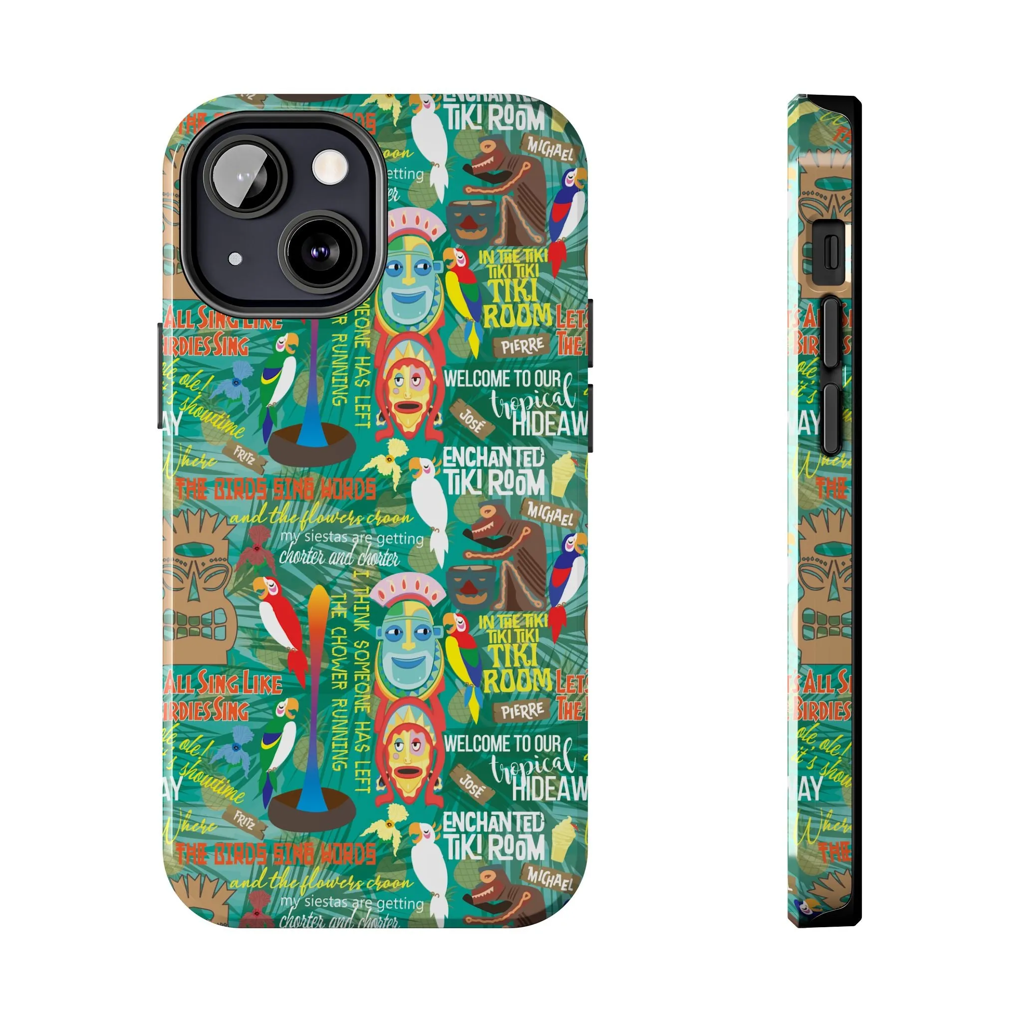 Aloha Tiki Room Phone Case Gift Inspired Fan Art Movie Ride Quotes Jose