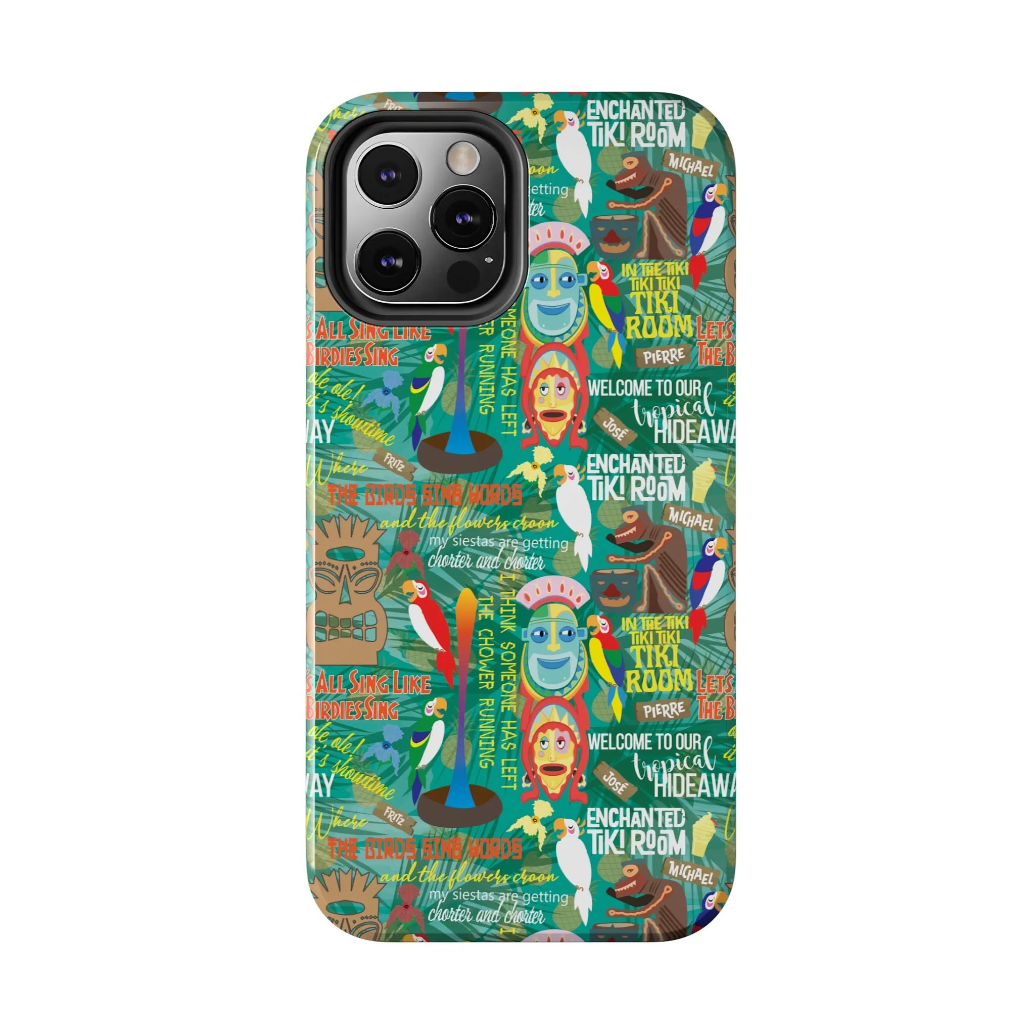 Aloha Tiki Room Phone Case Gift Inspired Fan Art Movie Ride Quotes Jose