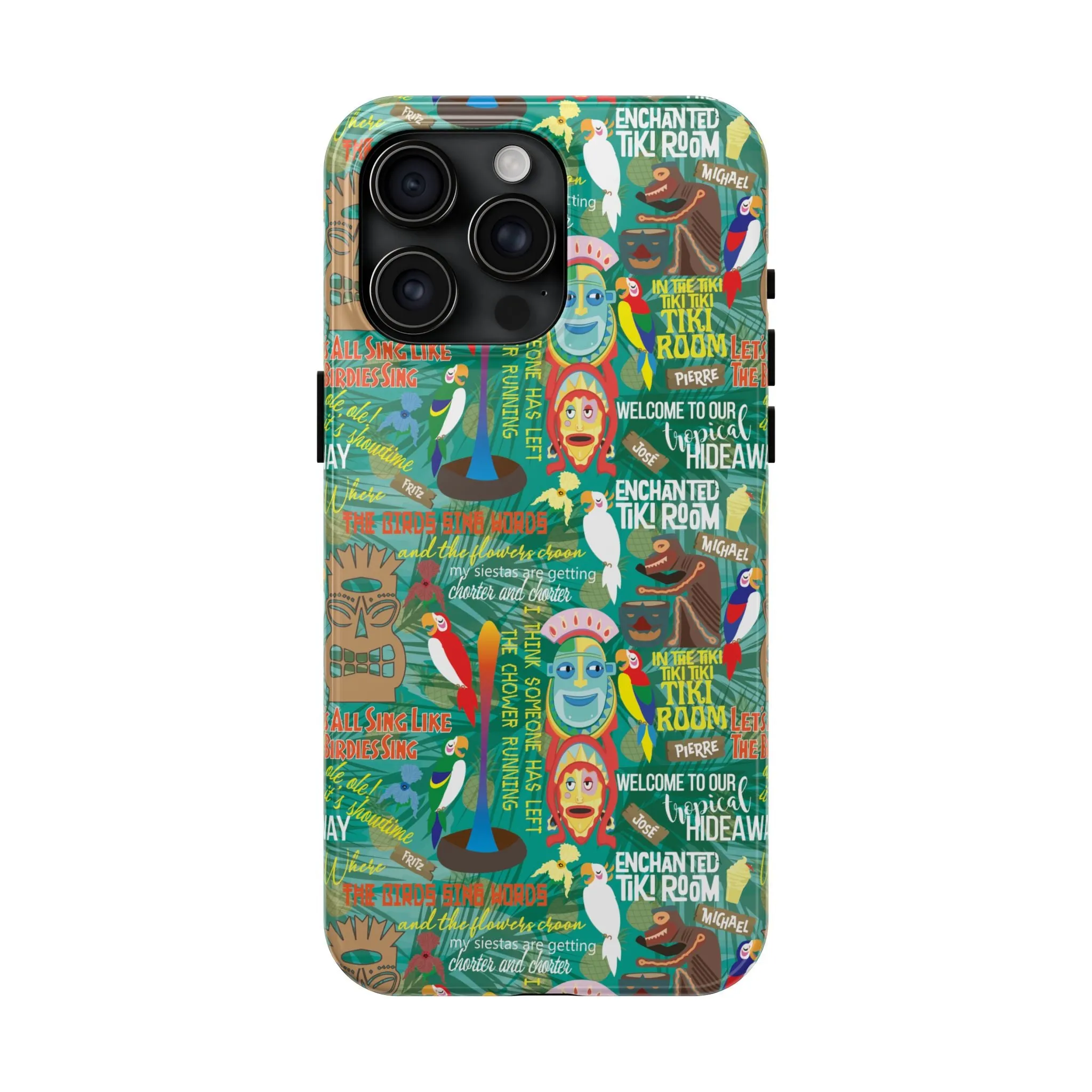 Aloha Tiki Room Phone Case Gift Inspired Fan Art Movie Ride Quotes Jose