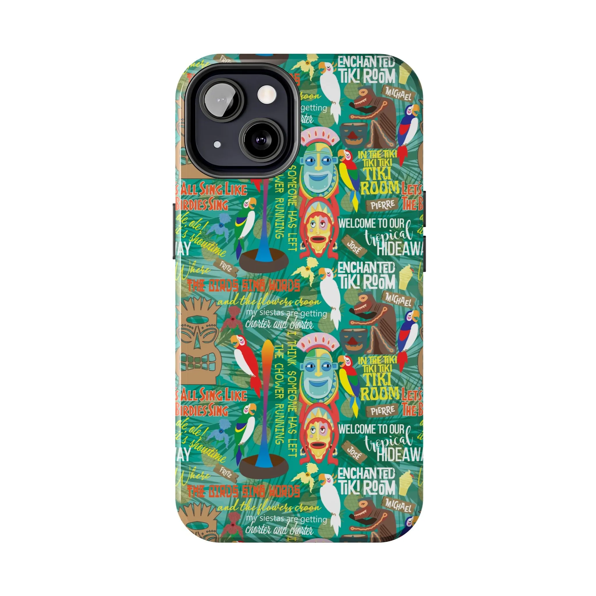 Aloha Tiki Room Phone Case Gift Inspired Fan Art Movie Ride Quotes Jose