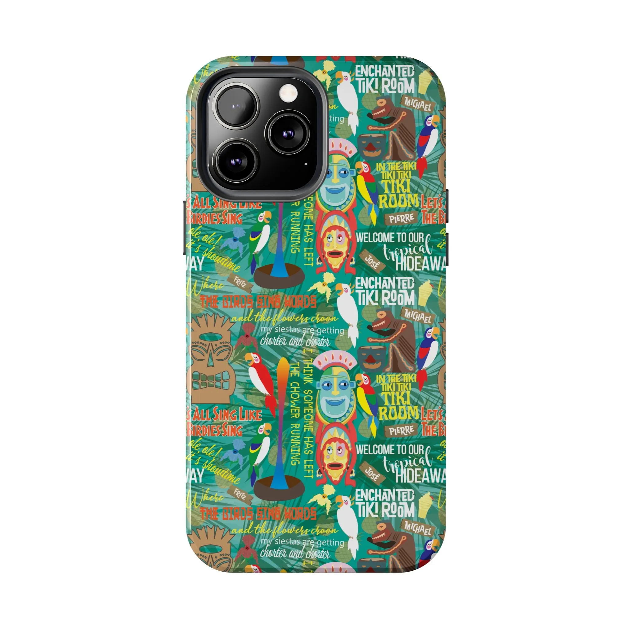 Aloha Tiki Room Phone Case Gift Inspired Fan Art Movie Ride Quotes Jose