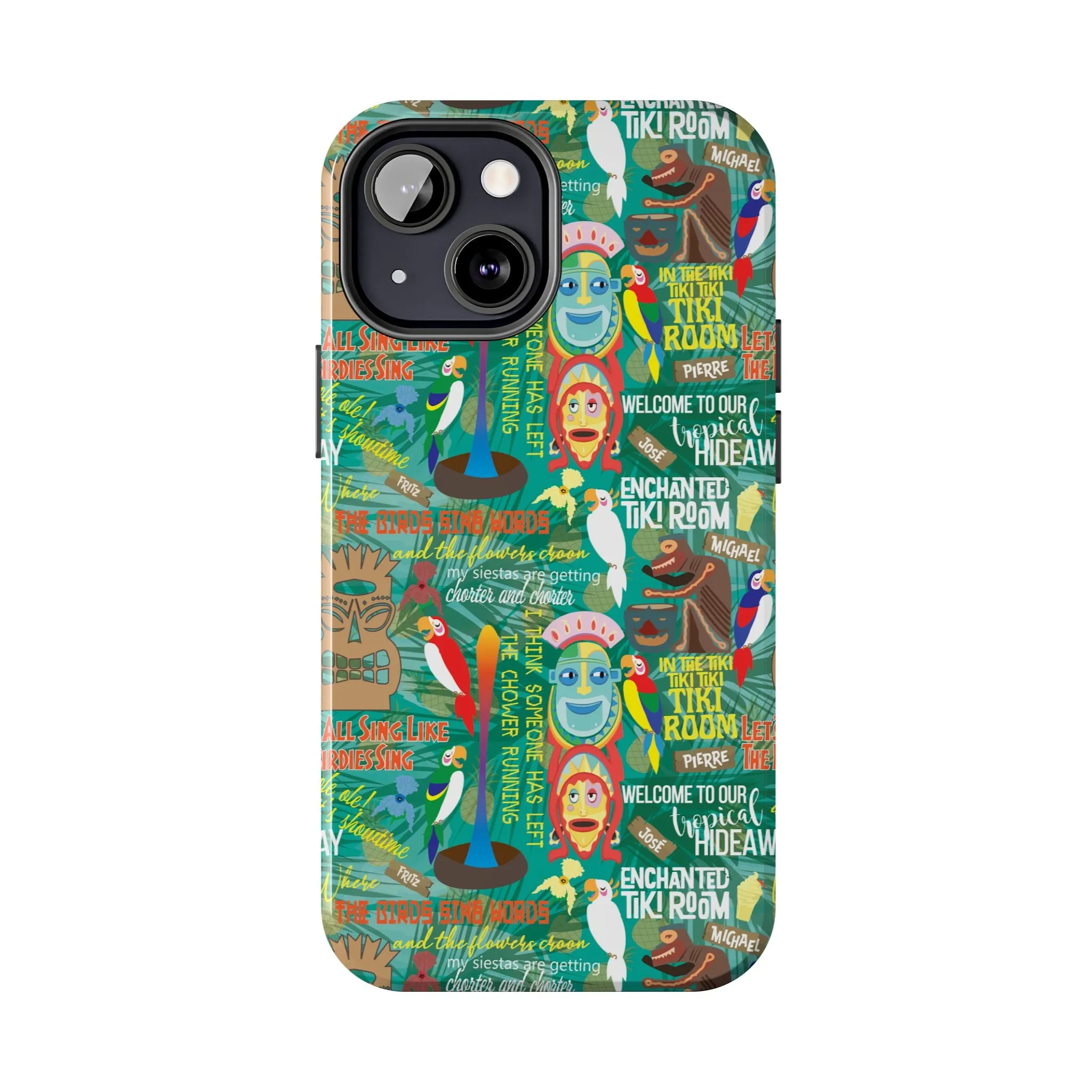 Aloha Tiki Room Phone Case Gift Inspired Fan Art Movie Ride Quotes Jose