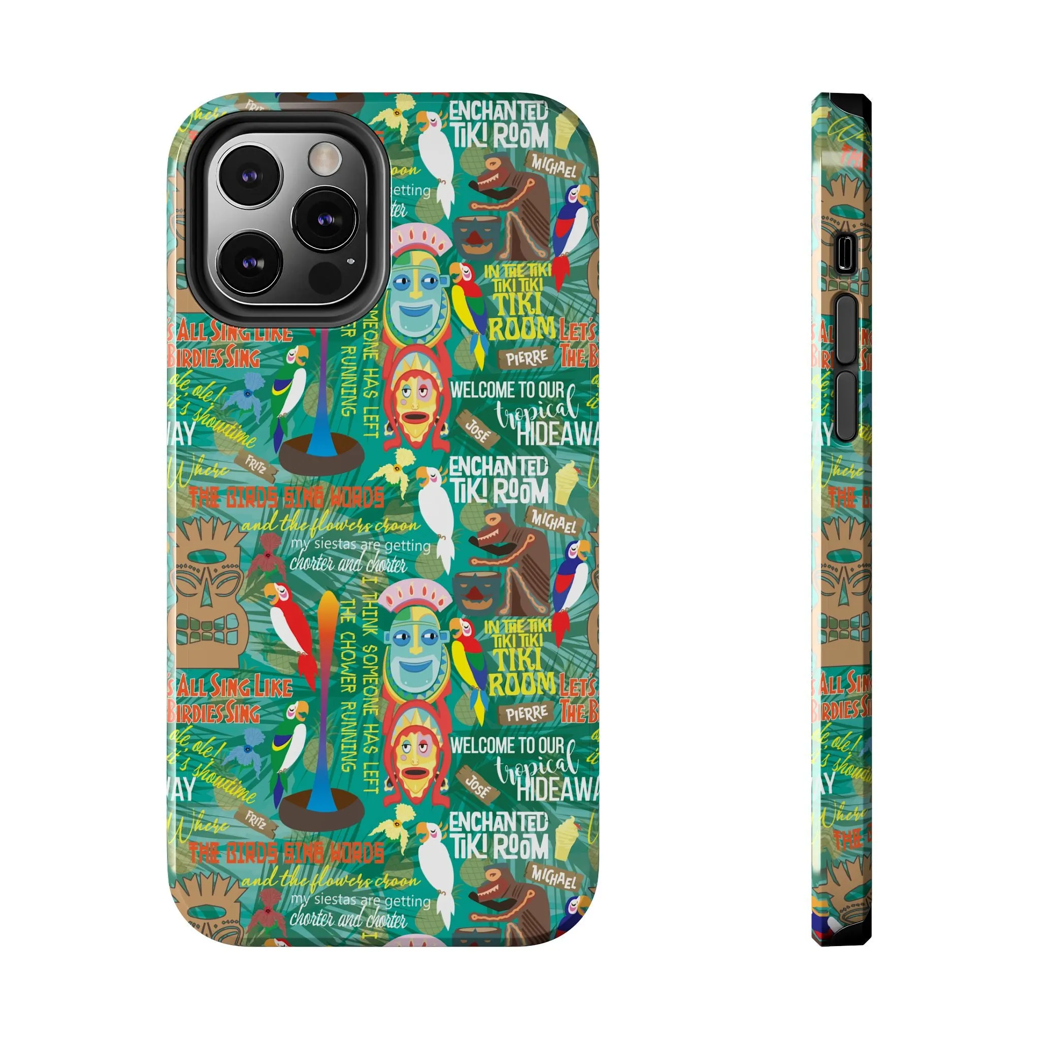 Aloha Tiki Room Phone Case Gift Inspired Fan Art Movie Ride Quotes Jose