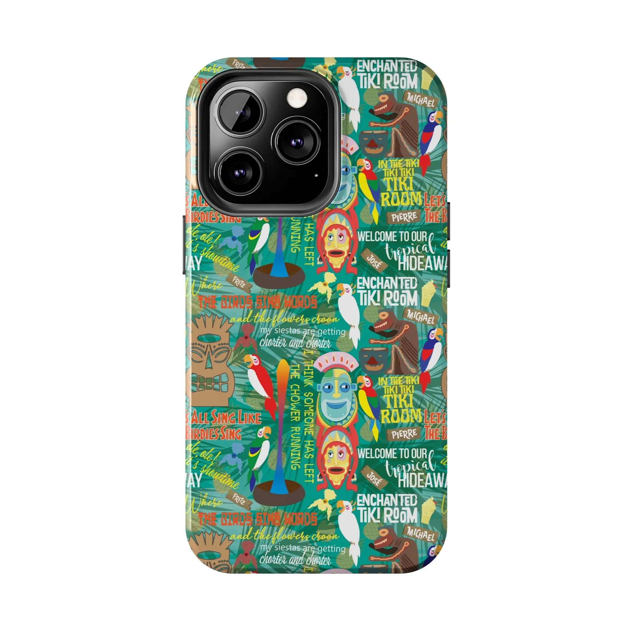 Aloha Tiki Room Phone Case Gift Inspired Fan Art Movie Ride Quotes Jose