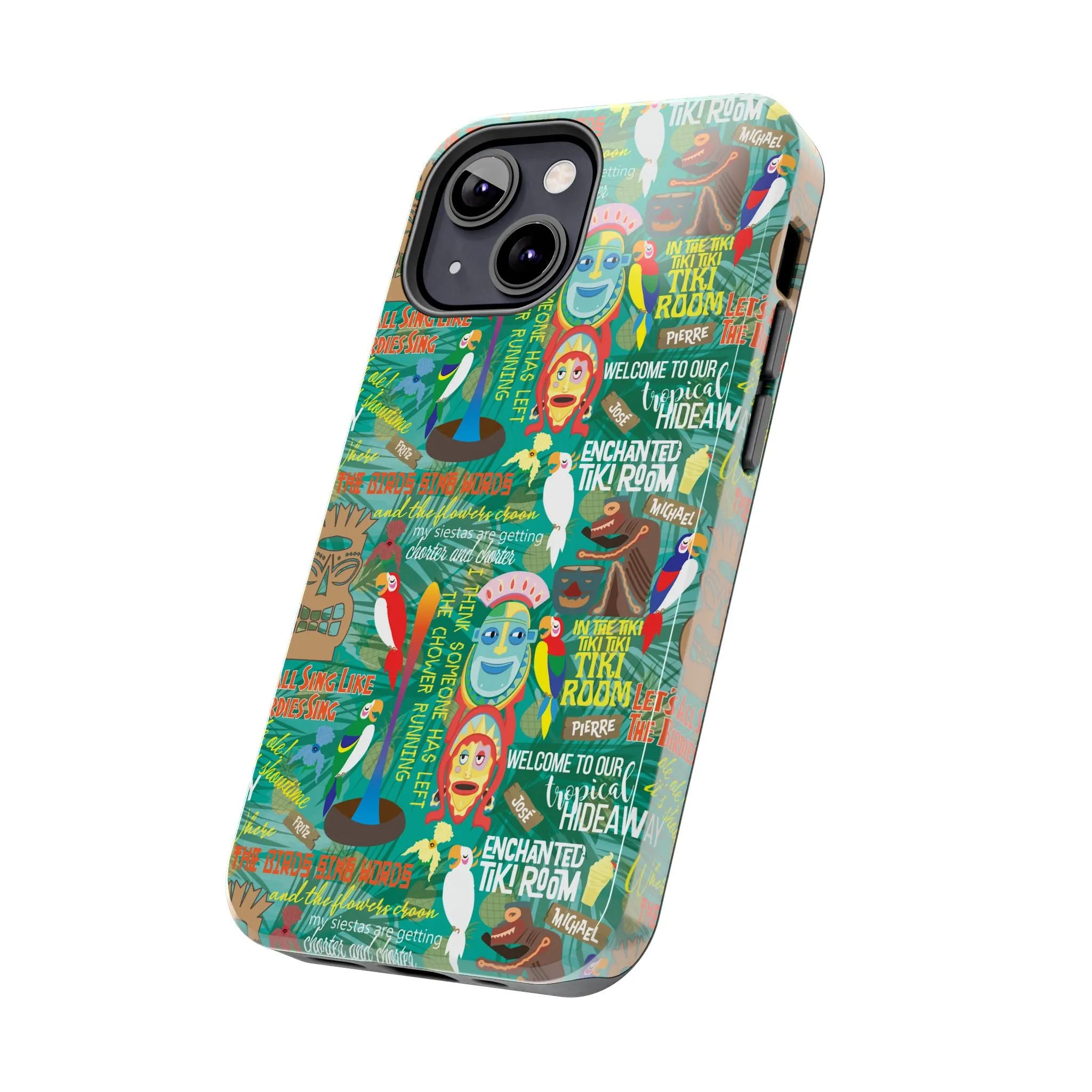 Aloha Tiki Room Phone Case Gift Inspired Fan Art Movie Ride Quotes Jose