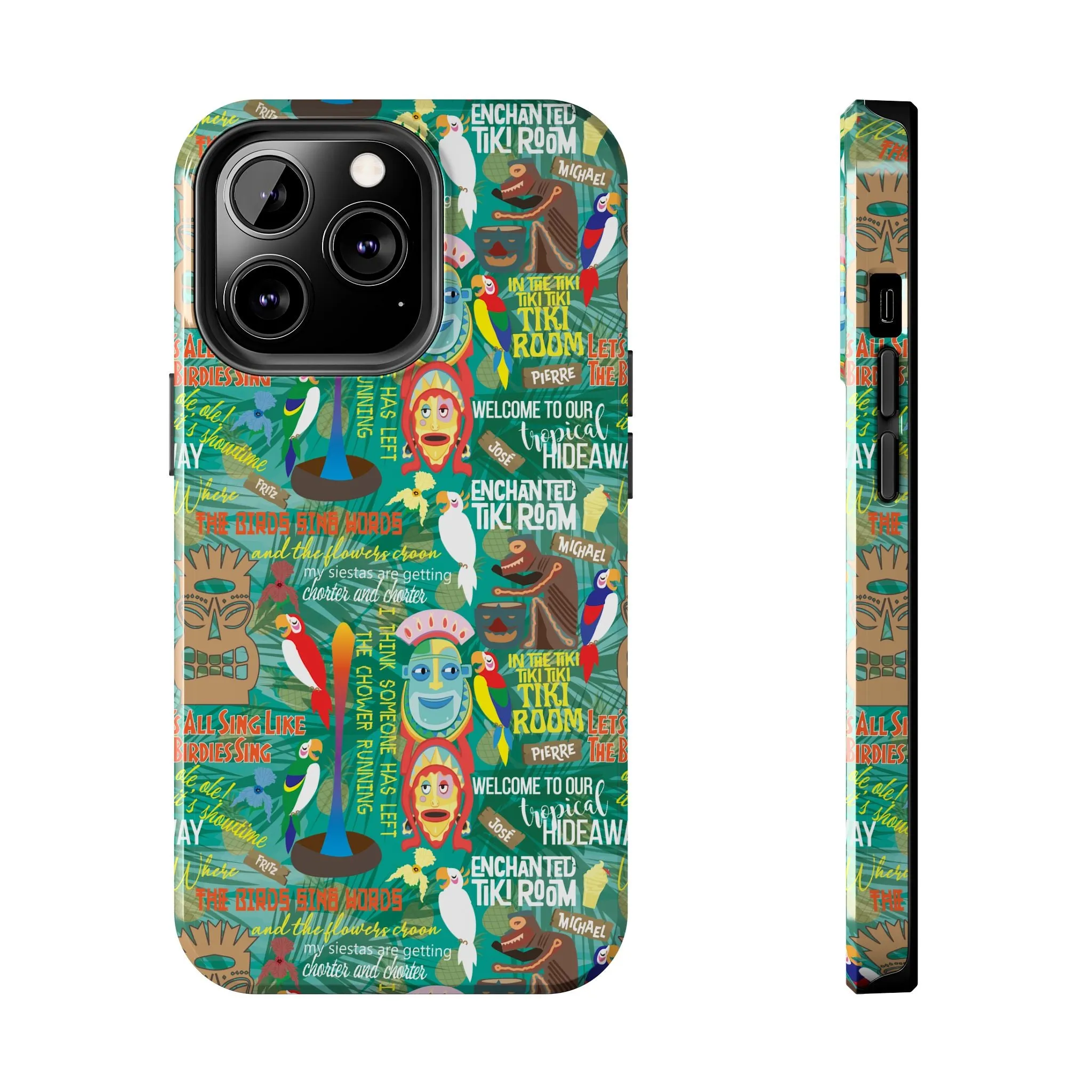 Aloha Tiki Room Phone Case Gift Inspired Fan Art Movie Ride Quotes Jose