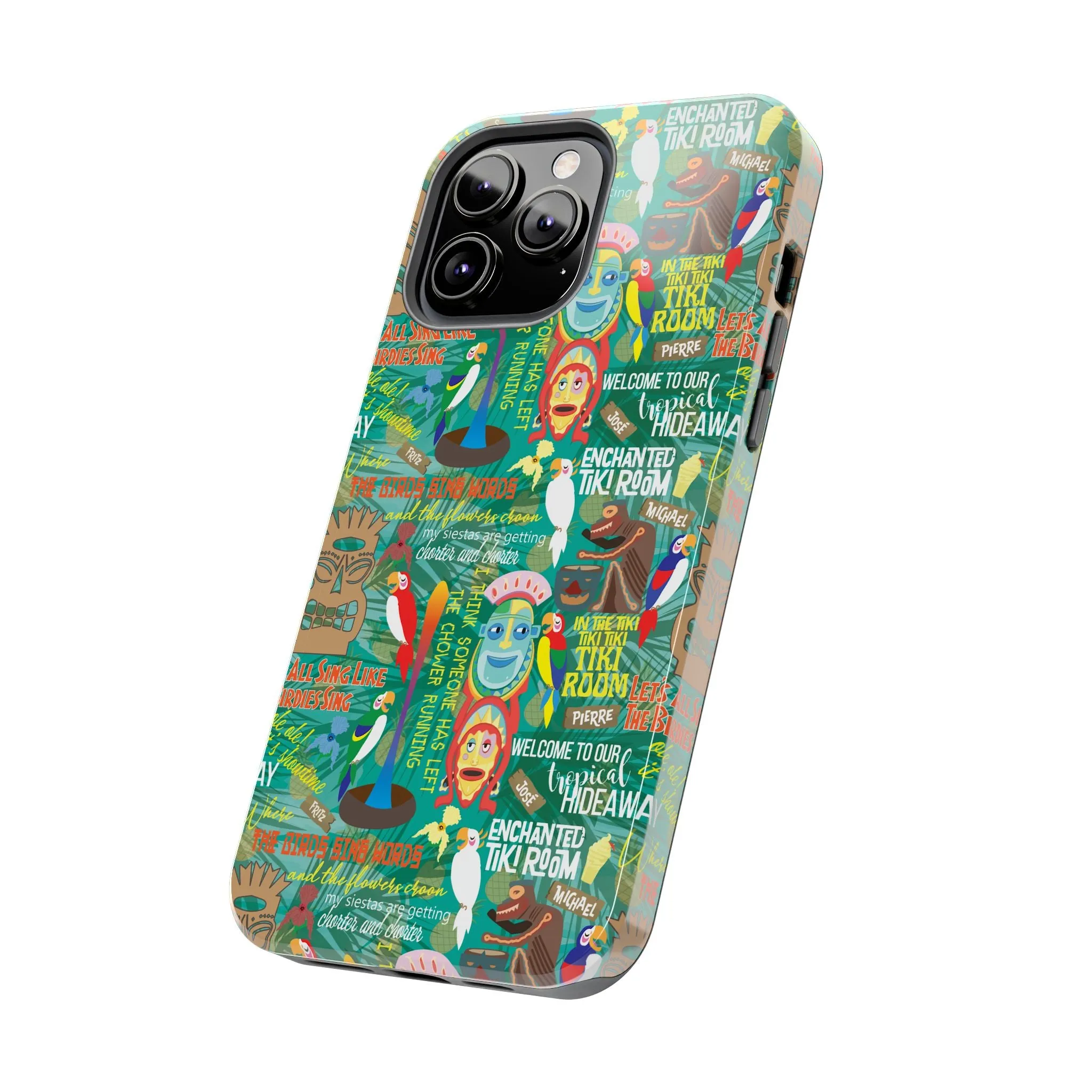 Aloha Tiki Room Phone Case Gift Inspired Fan Art Movie Ride Quotes Jose