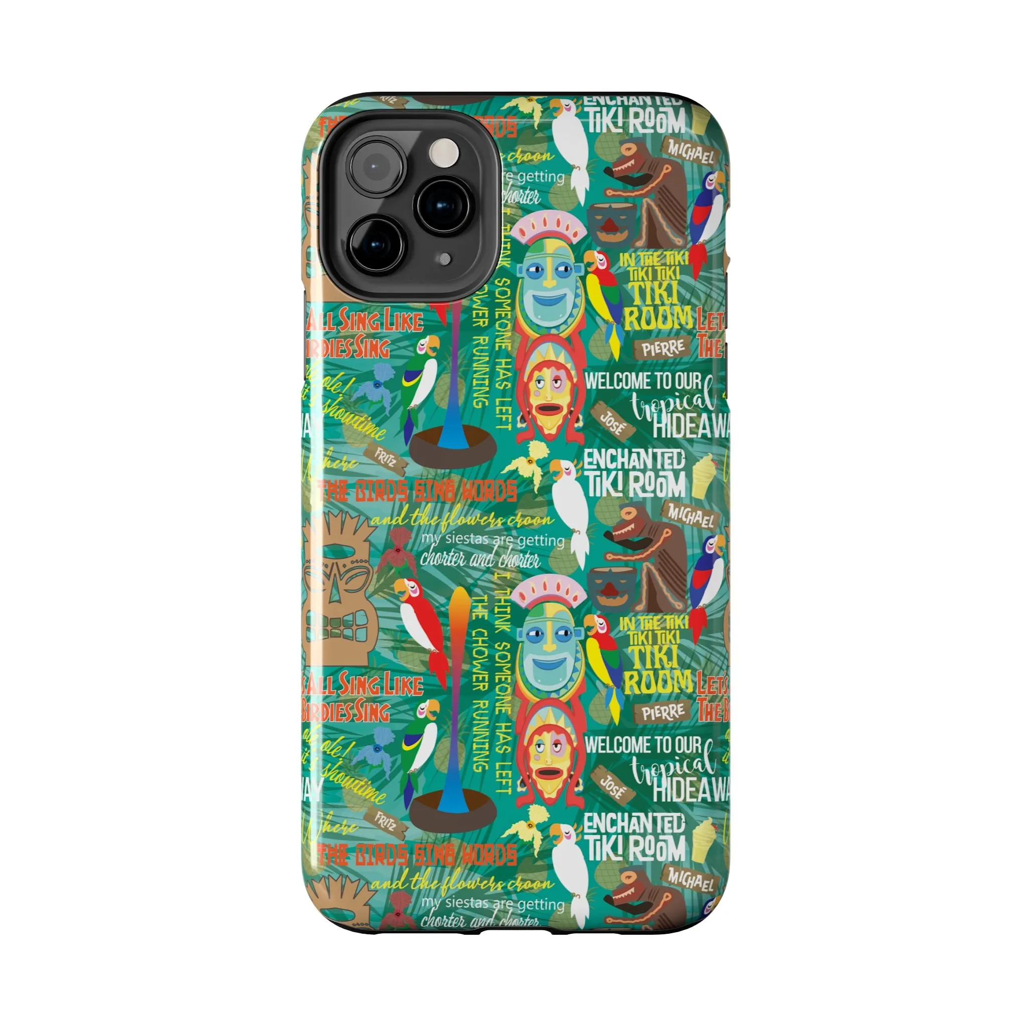 Aloha Tiki Room Phone Case Gift Inspired Fan Art Movie Ride Quotes Jose