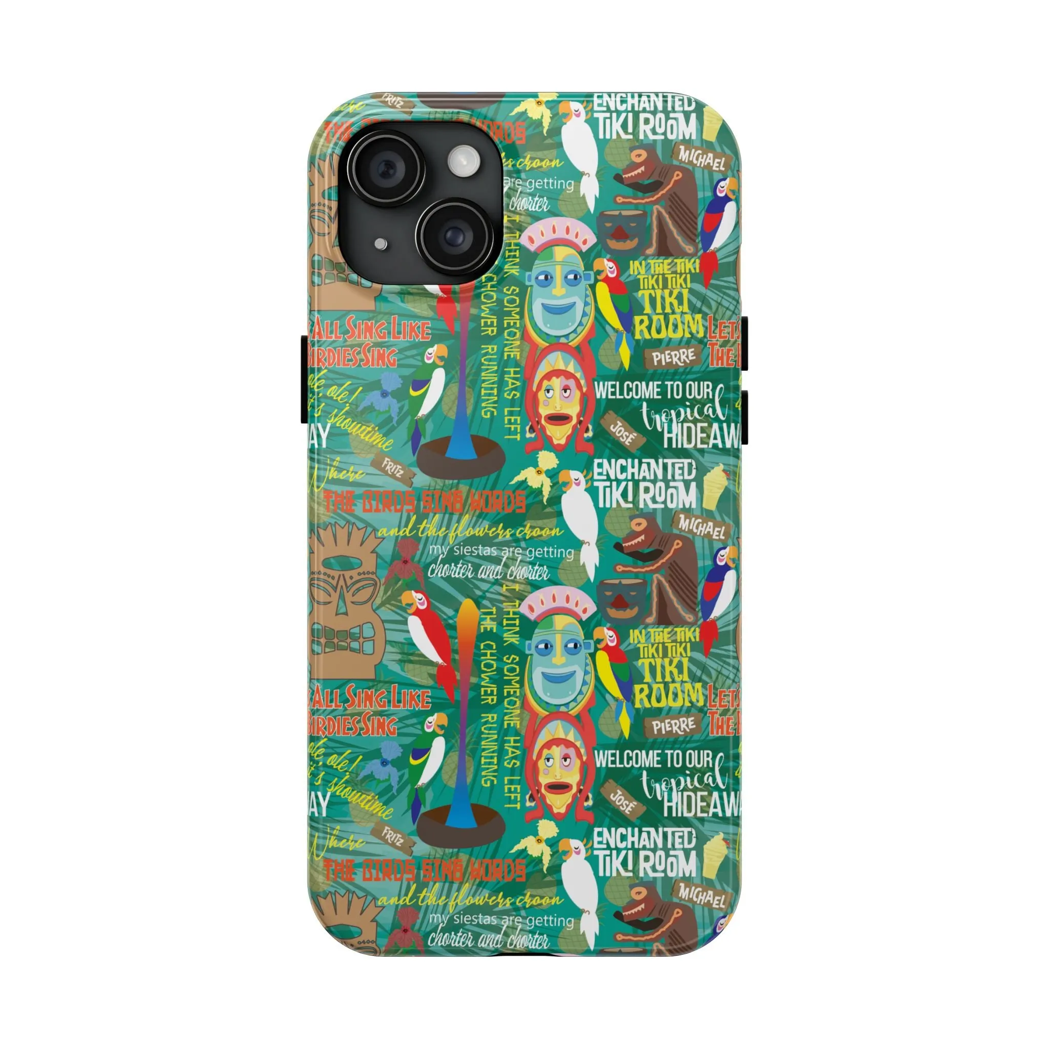 Aloha Tiki Room Phone Case Gift Inspired Fan Art Movie Ride Quotes Jose