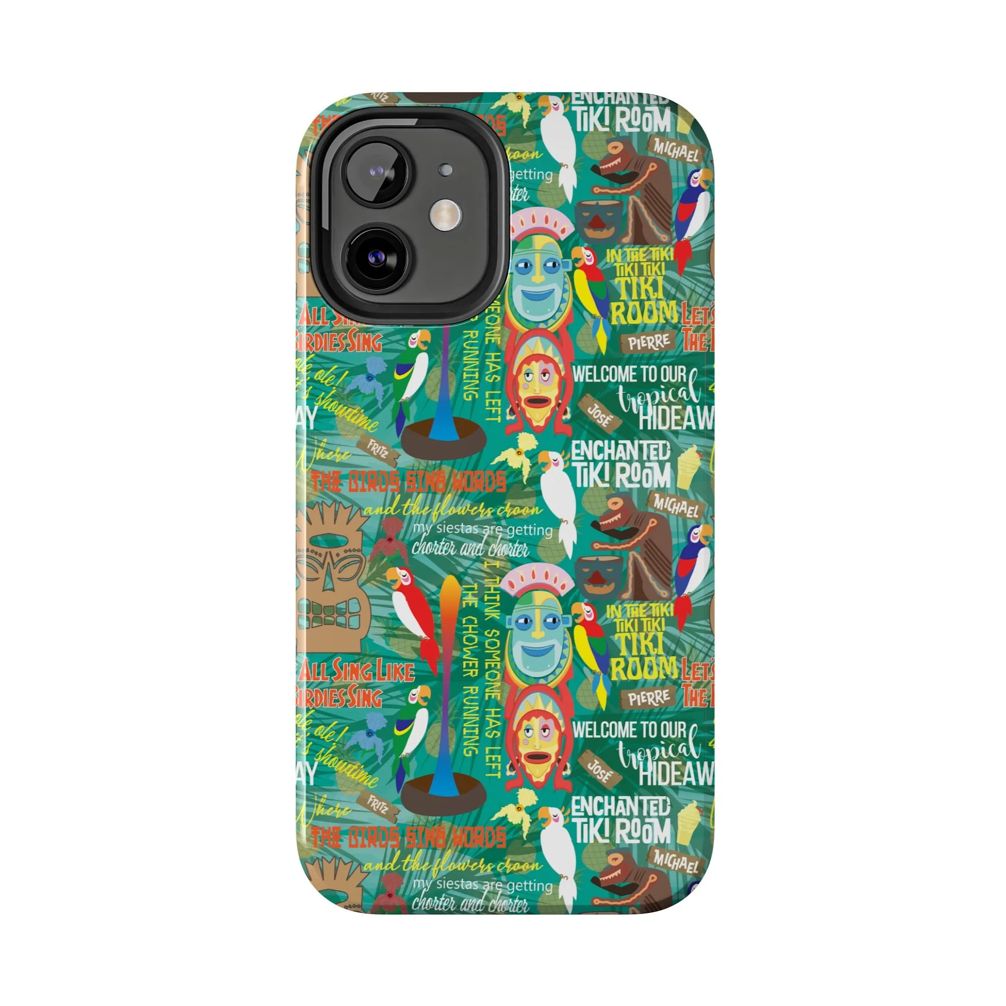 Aloha Tiki Room Phone Case Gift Inspired Fan Art Movie Ride Quotes Jose