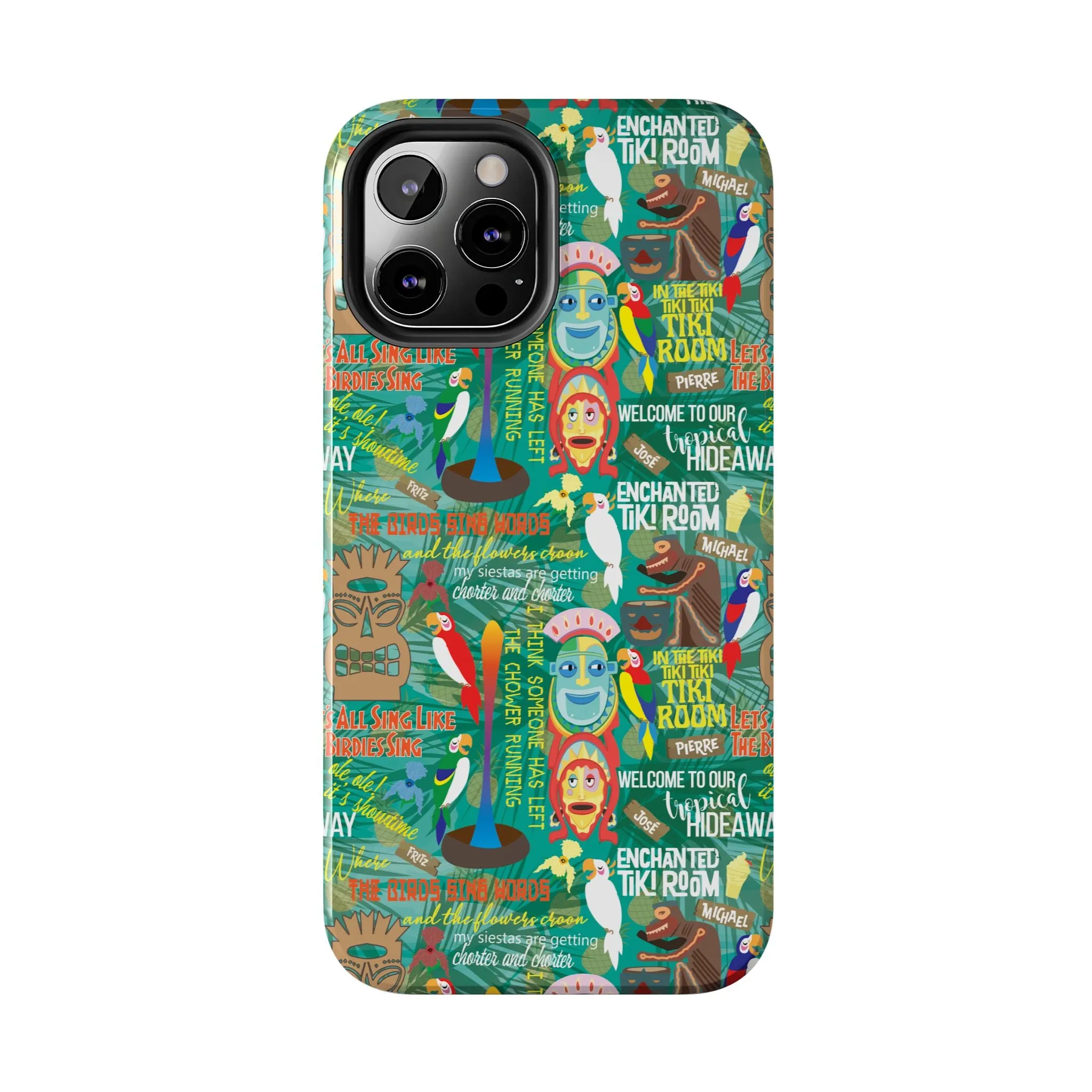 Aloha Tiki Room Phone Case Gift Inspired Fan Art Movie Ride Quotes Jose